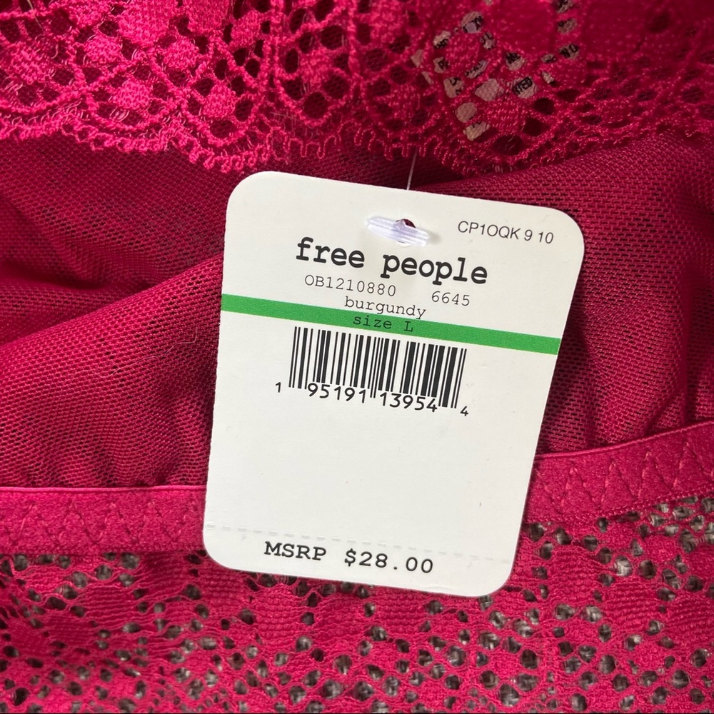 Free People Lacey Looks Bandeau in burgundy - Picture 10 of 10